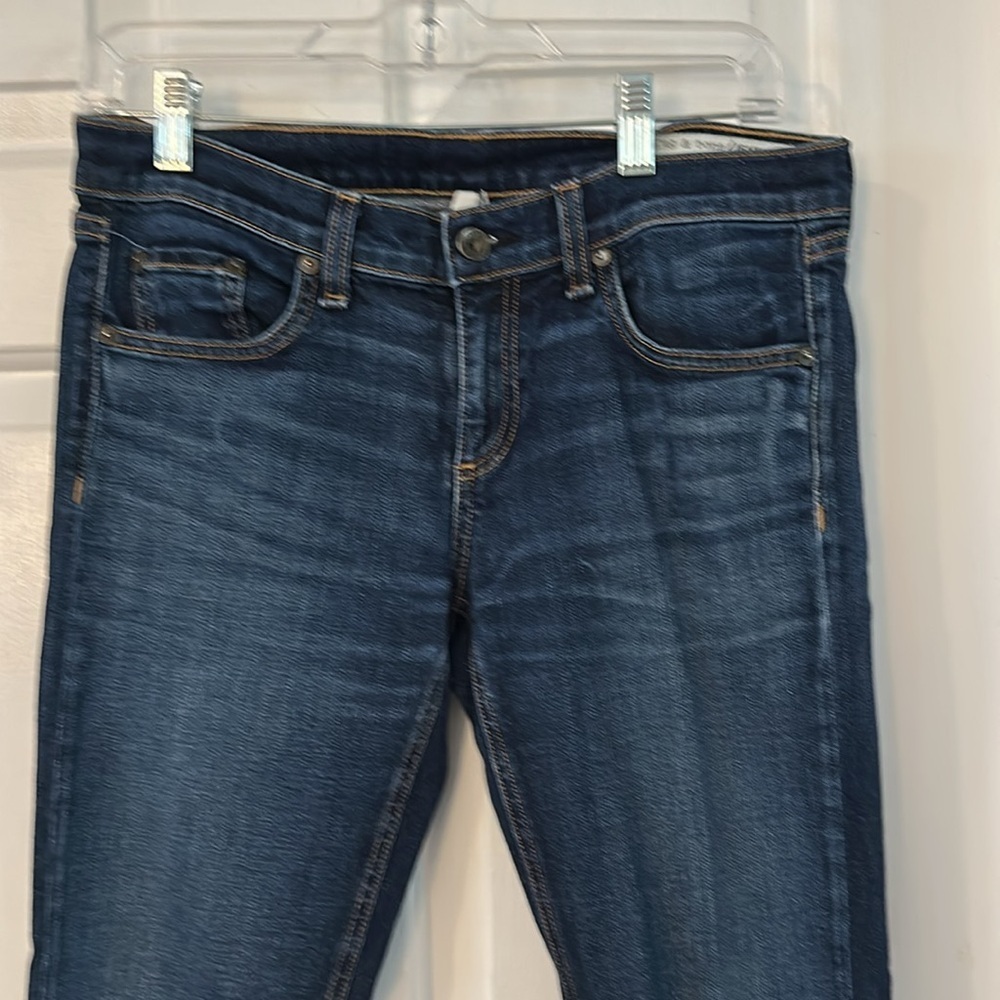 Women’s Rag & Bone Dark Blue Stretch Denim Straight Leg Jeans Size 26 - Picture 2 of 8